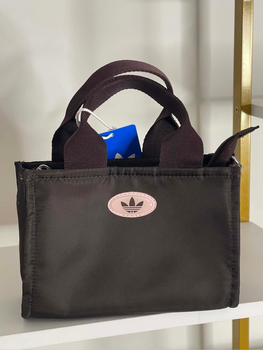 Adidas Micro Brown & Pink Tote Bag